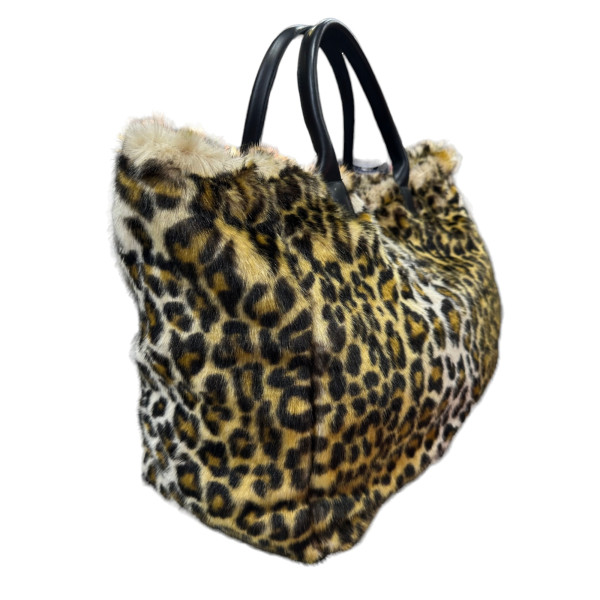 MOHICANS ECO FUR SHOULDER BAG 009 LEOPARD