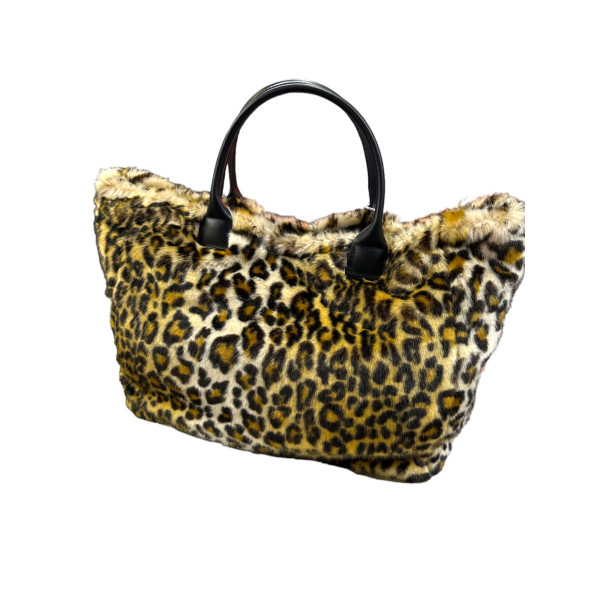 MOHICANS ECO FUR SHOULDER BAG 009 LEOPARD