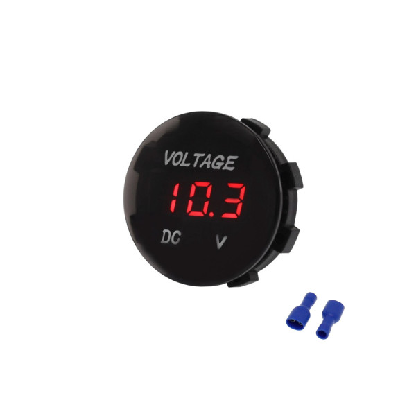 Ψηφιακό Αδιάβροχο Βολτόμετρο Αυτοκινήτου-Φορτηγού 12/24V με Κόκκινη Ένδειξη W15816-5