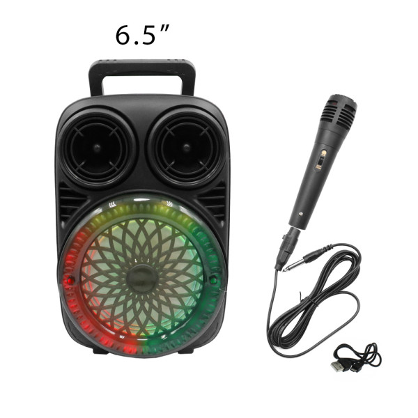 Φορητό Ασύρματο Ηχείο 2 x 6.5" Bluetooth FM, USB, TF, AUX 15W με TWS BT-601 Μαύρο