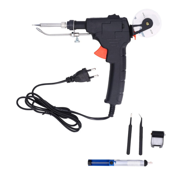 Κολλητήρι Ρεύματος 60W 220V με Καρούλι Κόλλησης GT10 Μαύρο