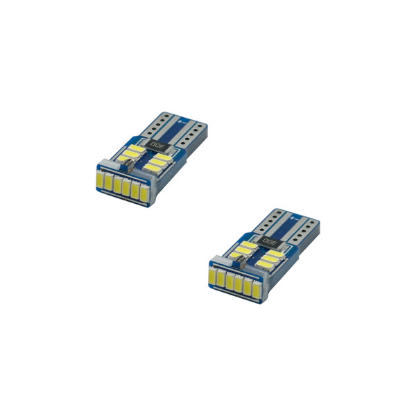 Σετ T10 LED W5W 12V 18 SMD Canbus Ψυχρό Λευκό 6000K 2τμχ W01031