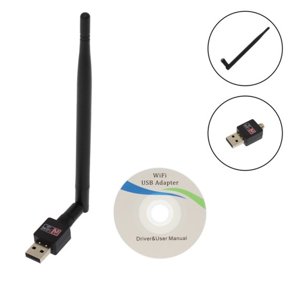 Ασύρματος USB Αντάπτορας Δικτύου Wifi με Κεραία 15cm TR-2011