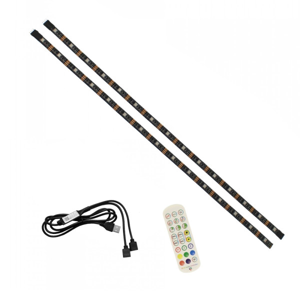 Αδιάβροχη Led Ταινία USB 5V 4m (2 x 2m) με Τηλεχειριστήριο και Bluetooth RGB IP65 RZ-0006