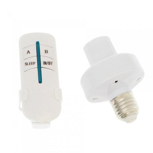 Ντουί Ρεύματος για Λάμπα E27 με Τηλεχειριστήριο RZ-0032