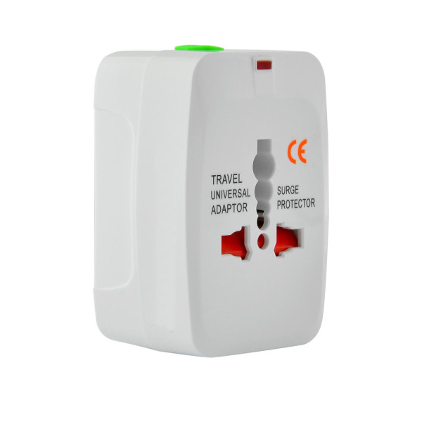 Αντάπτορας Πρίζας Universal Travel Power Adapter 13A από EU/UK/US/CN/AU σε EU/UK/US/CN/AU HYH-056 Λευκό