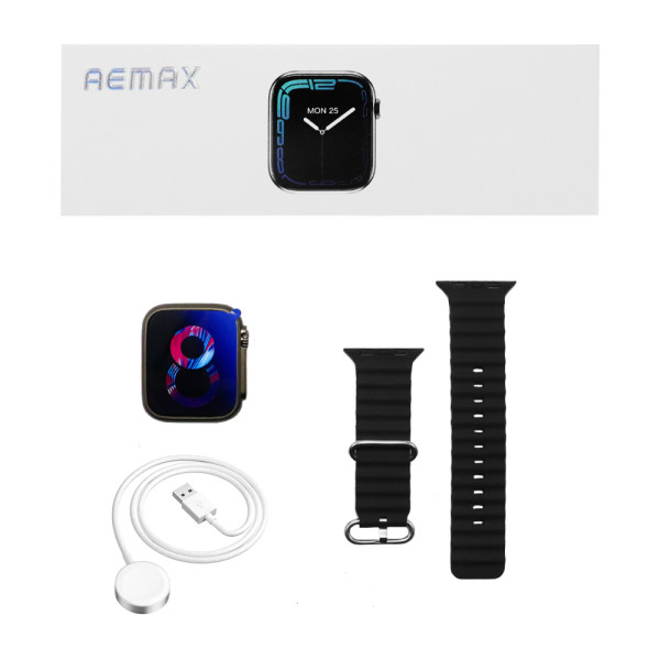 Smartwatch με Παλμογράφο και Απάντηση Κλήσεων-Μηνυμάτων Remax Watch 11 Pro Ανθρακί - Μαύρο