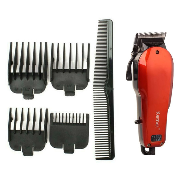 Κουρευτική Μηχανή Kemei KM-9012 Κόκκινο