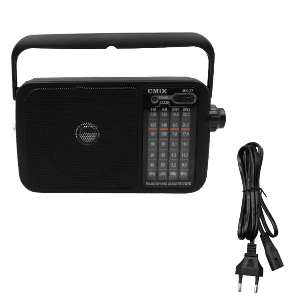 Φορητό Ραδιόφωνο Μπαταρίας CMiK MK-27 Μαύρο