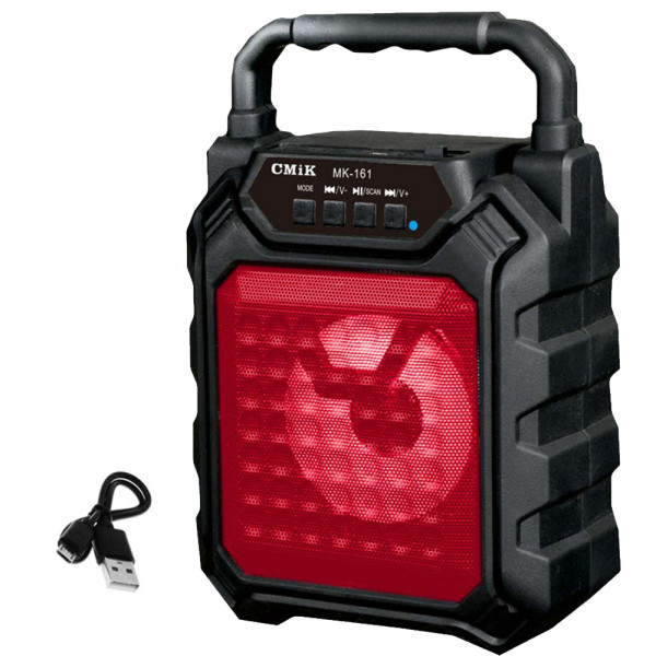 Φορητό Ασύρματο Ηχείο Bluetooth FM, USB, TF, AUX 10W με TWS CMiK MK-161 Μαύρο