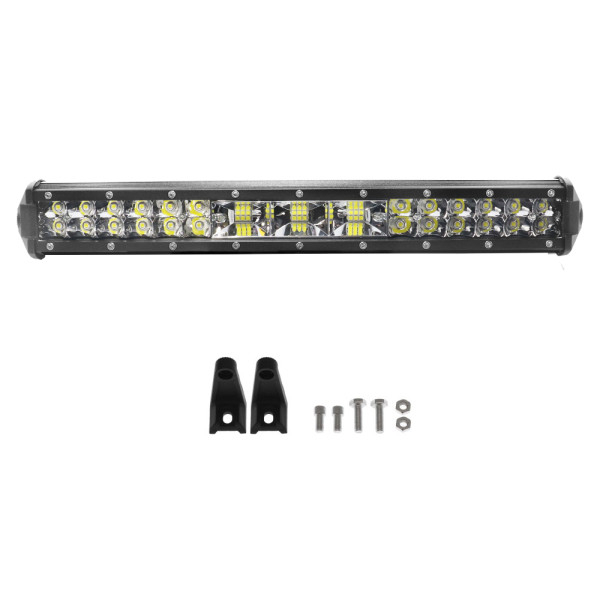 LED Αδιάβροχη Μπάρα Αλουμινίου 12V-24V 37cm 144W 52 SMD IP68 11520LM 6000K OYQP-0013