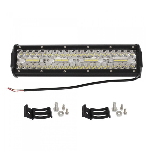 LED Αδιάβροχη Μπάρα Αλουμινίου 12V-24V 30cm 240W 76 SMD IP68 19200LM 6000K OYQP-0033