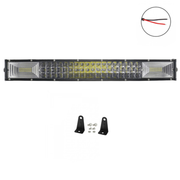 LED Αδιάβροχη Μπάρα Αλουμινίου 12V-24V 53cm 270W 36 SMD IP68 21600LM 6000K OYQP-0034