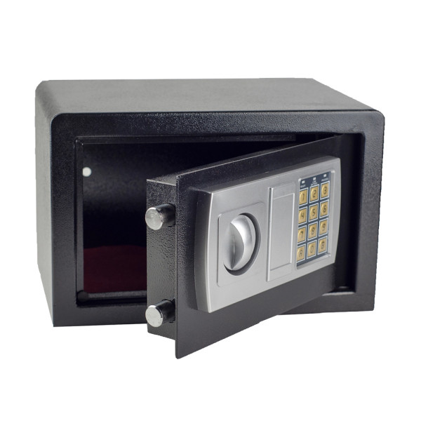 Εντοιχιζόμενο Χρηματοκιβώτιο Ξενοδοχείου - Σπιτιού με Ψηφιακό Κλείδωμα και Κλειδί 31x20x20cm XS-T-20 Μαύρο