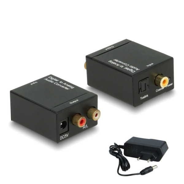 Μετατροπέας Ψηφιακού Ήχου Coaxial-Toslink σε Αναλογικό 2 RCA YWX-GQ-3