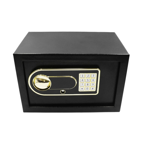 Εντοιχιζόμενο Χρηματοκιβώτιο Ξενοδοχείου - Σπιτιού με Ψηφιακό Κλείδωμα και Κλειδί 31x20x20cm XS-20EY Μαύρο