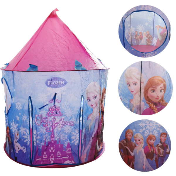 Παιδική Σκηνή Κάστρο Pop Up Frozen Πολύχρωμο για 3 χρονών και άνω 105x105x135 HW-B0044 Ροζ - Μωβ
