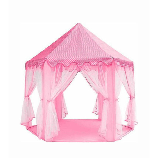 Παιδική Σκηνή Σπιτάκι Pop Up με Κουνουπιέρα για 3 χρονών και άνω 140x140x140 Ροζ