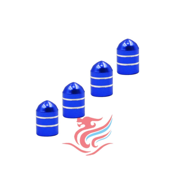 Καπάκια Βαλβίδων Αυτοκινήτου Σετ 4τμχ XM-W14025-2-BL Μπλε