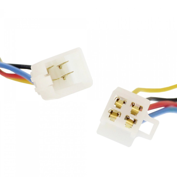 Πλαστική Φίσα - Σύνδεσμος Καλωδίων 4 Pin Αρσενικό - Θηλυκό XM-14340