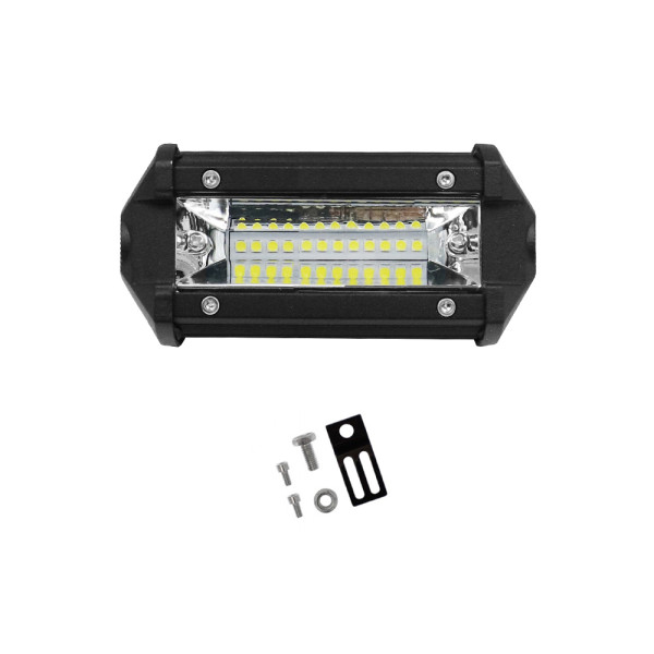 LED Αδιάβροχο Προβολάκι - Μπάρα Αλουμινίου 12V-24V 10cm 36W 12 SMD IP68 2880LM 6000K OYQP-0002
