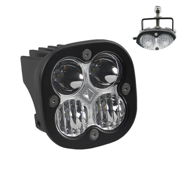 LED Αδιάβροχος Προβολέας Αλουμινίου με 2 Λειτουργίες 12V-24V 8cm 20W 5 SMD IP68 1600LM 6000K OYQP-0061