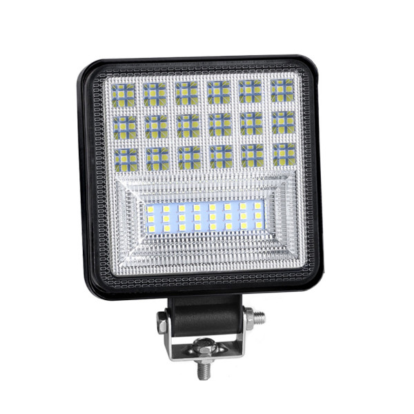 LED Αδιάβροχος Προβολέας Αλουμινίου 12V-24V 11cm 126W 42 SMD IP67 10080LM OYQP-0072