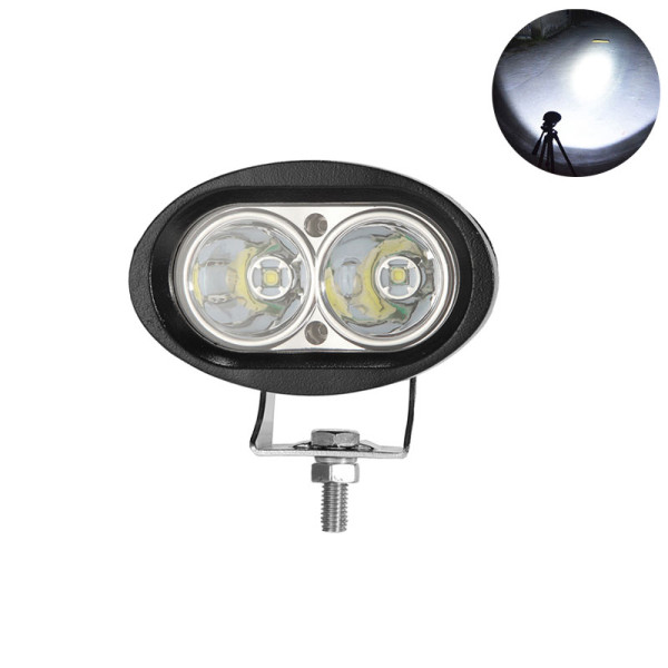 LED Αδιάβροχος Προβολέας Αλουμινίου 12V-24V 10cm 20W 2 SMD IP68 1600LM OYQP-0084