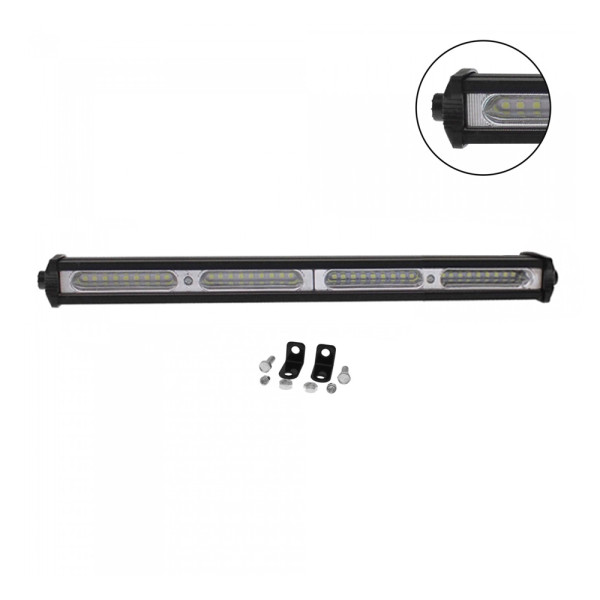 LED Αδιάβροχο Προβολάκι - Μπάρα Αλουμινίου 12V-24V 34cm 108W 36 SMD IP68 8640LM 6000K OYQP-0050