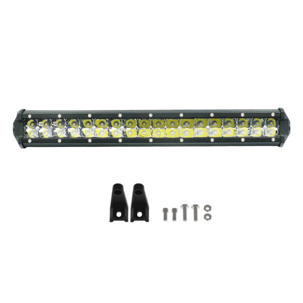 LED Αδιάβροχη Μπάρα Αλουμινίου 12V-24V 38cm 108W 36 SMD IP68 8640LM 6000K OYQP-0016