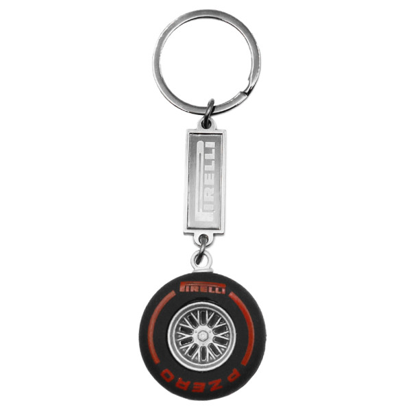 Μεταλλικό Μπρελόκ Ρόδα HW-0058 PRL Μαύρο