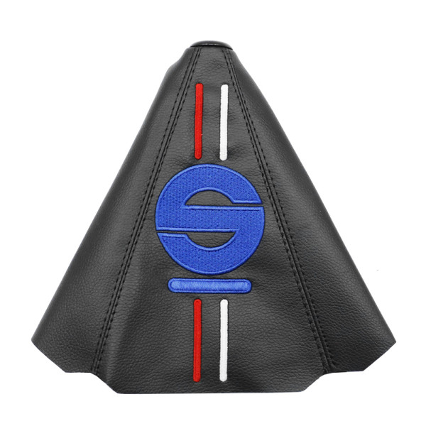 Φούσκα για Λεβιέ Ταχυτήτων Αυτοκινήτου Universal Sparco Δερματίνη HW-0027 Μαύρο - Μπλε