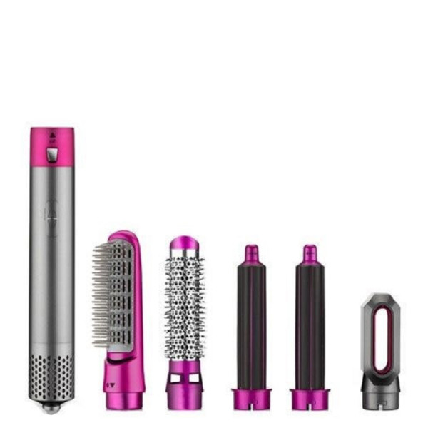 Ηλεκτρική Βούρτσα Μαλλιών 5 σε 1 για Μπούκλες και Ίσιωμα 1000W CX-65 Μαύρο - Μωβ