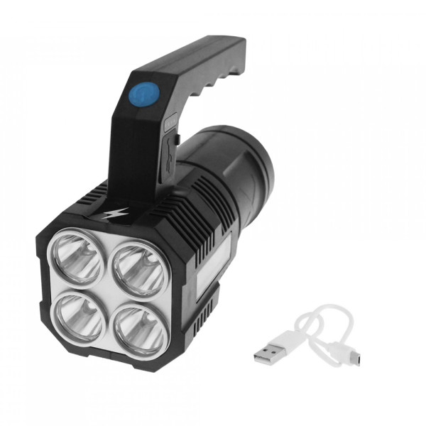 LED Επαναφορτιζόμενος Διπλός Φακός XPE/COB USB 5V με 4 Λειτουργίες BL - X502