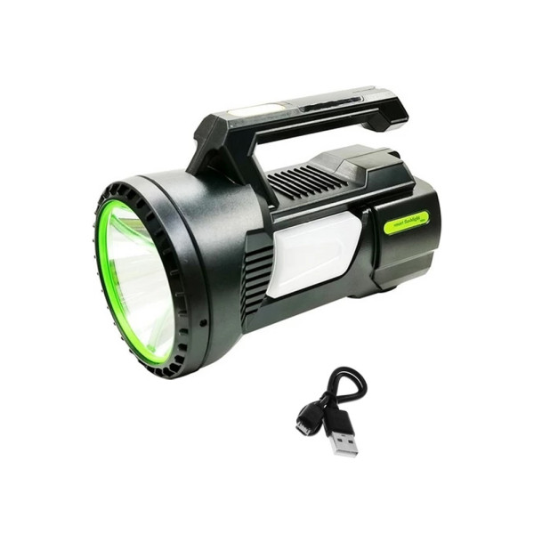 LED Επαναφορτιζόμενος Διπλός Φακός USB 5V Ψυχρό Λευκό 6000K με 4 Λειτουργίες Φωτισμού MX-9006