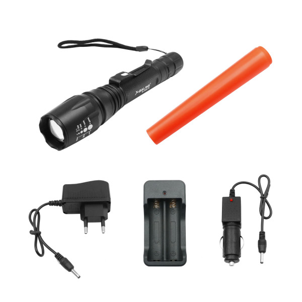 LED Επαναφορτιζόμενος Φακός USB 5V Ψυχρό Λευκό 6000K με 3 Λειτουργίες Φωτισμού και Zoom BL-8668