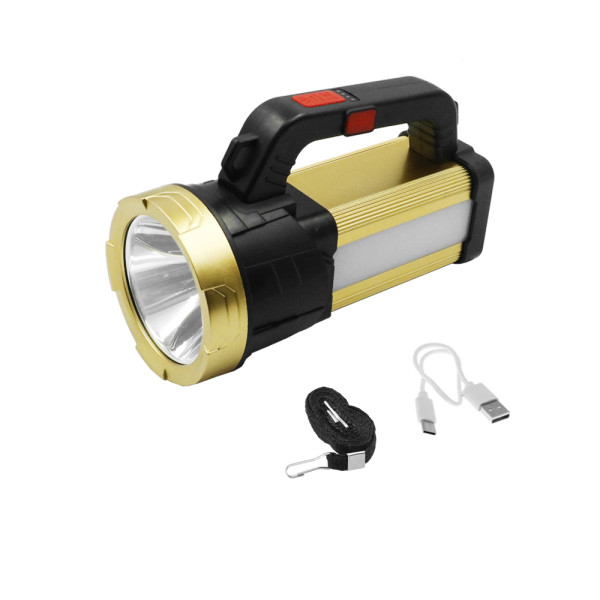 LED Επαναφορτιζόμενος Αδιάβροχος Διπλός Φακός Ψυχρό Λευκό με 3 Λειτουργίες Φωτισμού BL-836