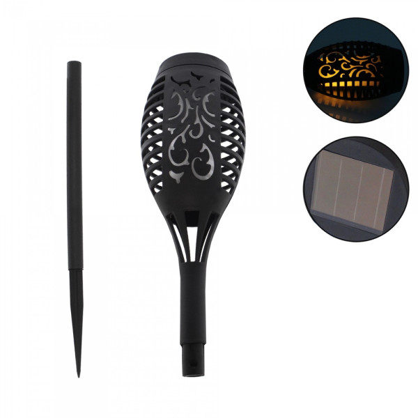 Ηλιακό Καρφωτό - Χωνευτό Φανάρι Κήπου IP65 Θερμό Λευκό με Αισθητήρα Φωτός XF-6017