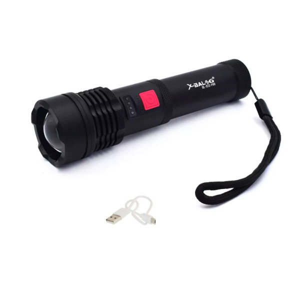 LED Επαναφορτιζόμενος Αδιάβροχος Φακός Ψυχρό Λευκό με 5 Λειτουργίες Φωτισμού BL-X72-P90