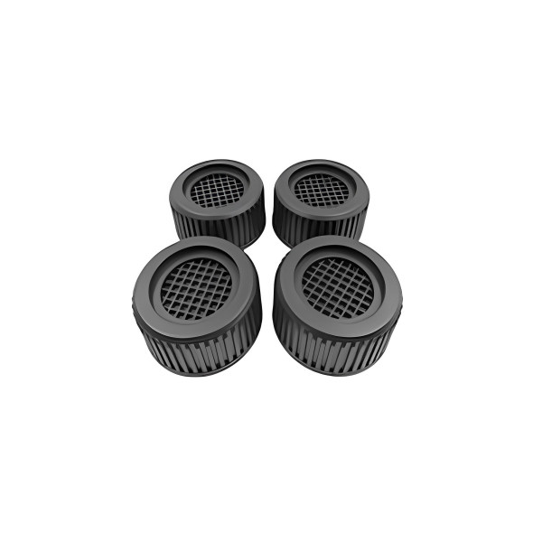 Αντικραδασμικά Πέλματα Πλυντηρίου - Στεγνωτηρίου 4τμχ Μαύρα HYH-081