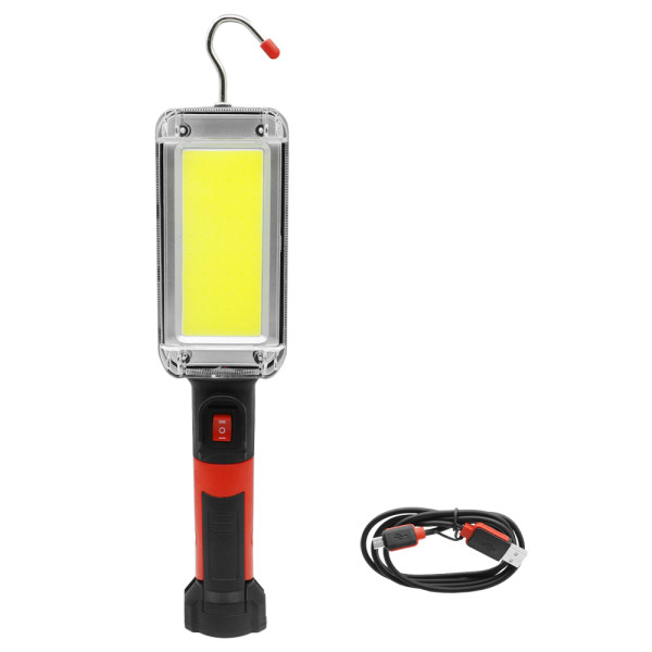 LED Επαναφορτιζόμενος Φακός Συνεργείου COB 700LM 20W με 2 Λειτουργίες και Μαγνήτη - Γάντζο - Μανταλάκι ZJ-8859-B