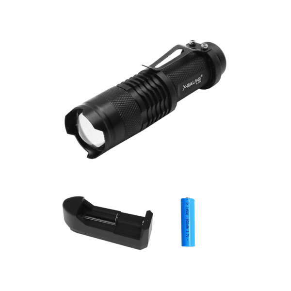 LED Επαναφορτιζόμενος Αδιάβροχος Mini Φακός Ψυχρό Λευκό 5000LM με 3 Λειτουργίες Φωτισμού BL-8468