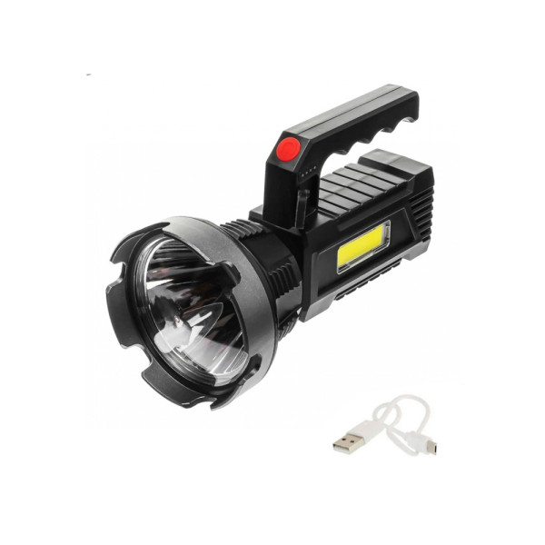 LED Επαναφορτιζόμενος Διπλός Φακός 50W Ψυχρό Λευκό με 4 Λειτουργίες Φωτισμού CB-T100