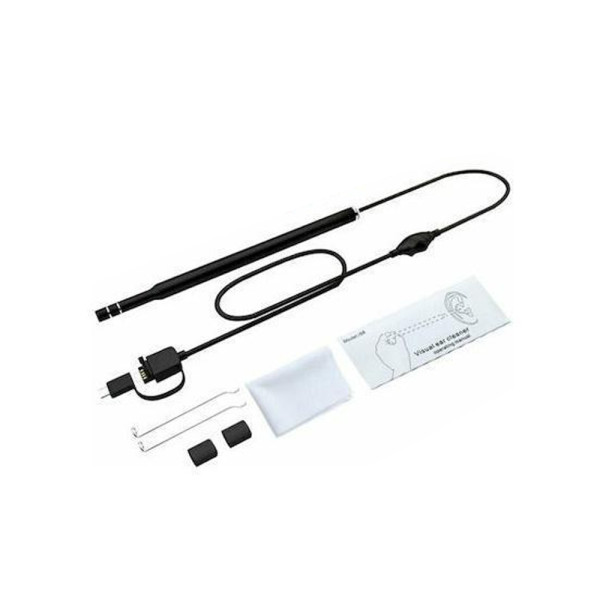 Ωτοσκόπιο με Κάμερα και LED Φορητό για Σύνδεση με Κινητό και Υπολογιστή HD Αδιάβροχο IP67 5.5mm i96