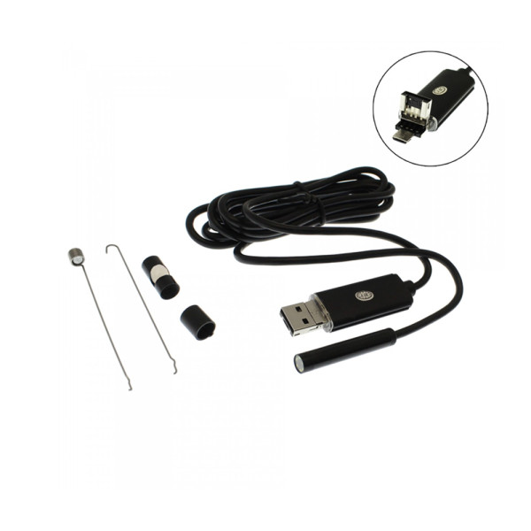 Ενδοσκοπική Κάμερα Αδιάβροχη IP67 5m 7mm για Κινητό Android και Υπολογιστή AN99-5m