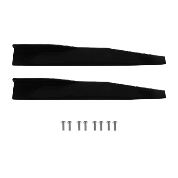 Spoiler Αυτοκινήτου Πλαϊνά 75cm Γυαλιστερά Μαύρα HW-0018 2 τμχ