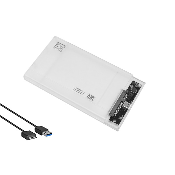 Θήκη για Σκληρό Δίσκο 2.5" SATA III με Σύνδεση USB 3.0 - 3.1 - 2.0 Διάφανη YWX-HDD-C