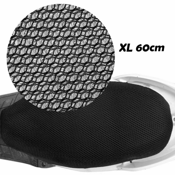 Αεριζόμενο Αντιολισθητικό Κάλυμμα Σέλας Μοτοσυκλέτας XL 60cm Μαύρο