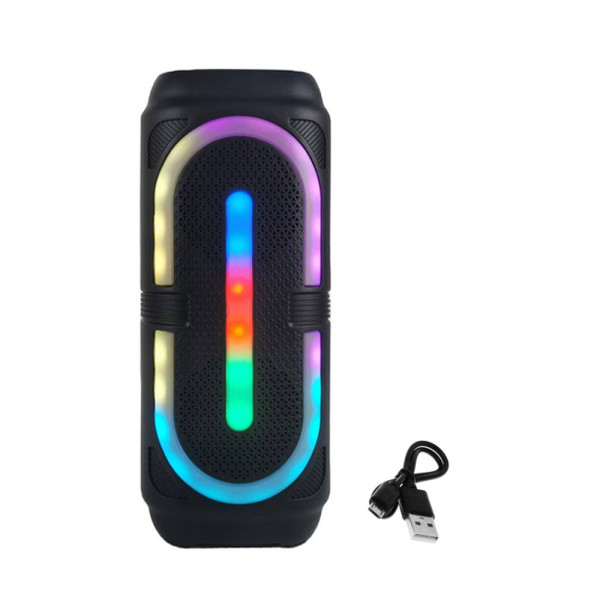 Φορητό Ασύρματο Ηχείο 2 x 4" Bluetooth FM, USB, TF, AUX 15W με TWS BT-2414 Μαύρο