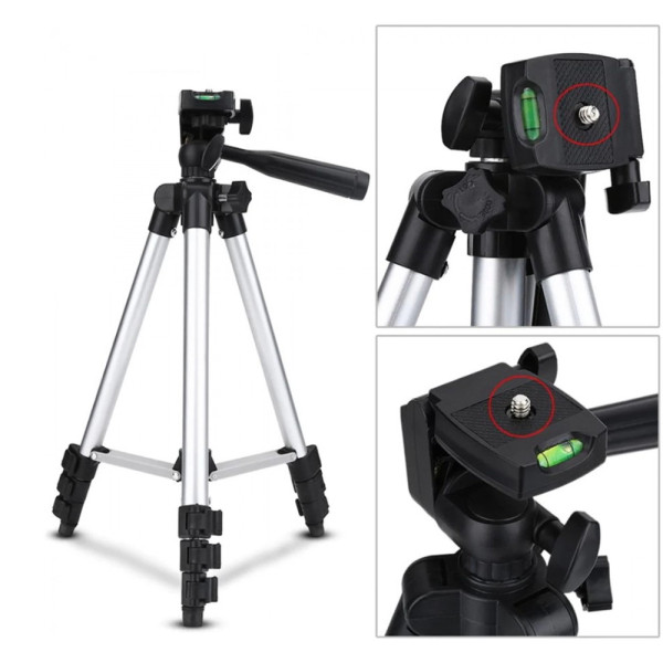Τρίποδο - Φωτογραφικό με Ρυθμιζόμενο Ύψος 35-100cm και Γάντζο για Φωτογραφικές Μηχανές και Ring Light 3110
